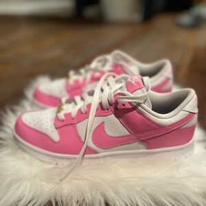 Women's Pink and White Sneakers